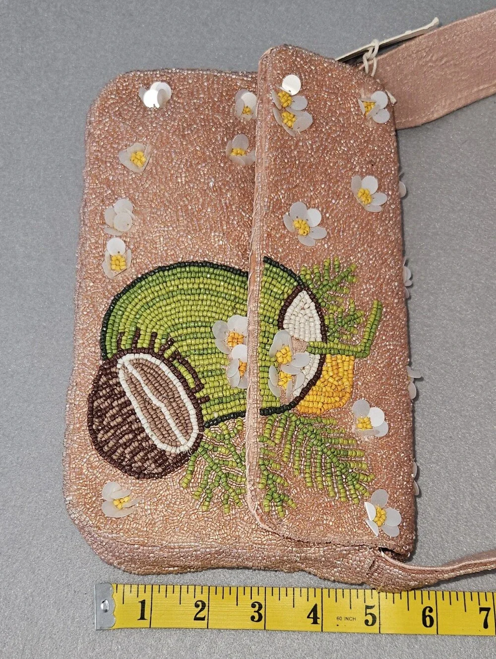 🌴 Viral Sol & Mer Beaded Coconut Shoulder Bag – NWT 🌺